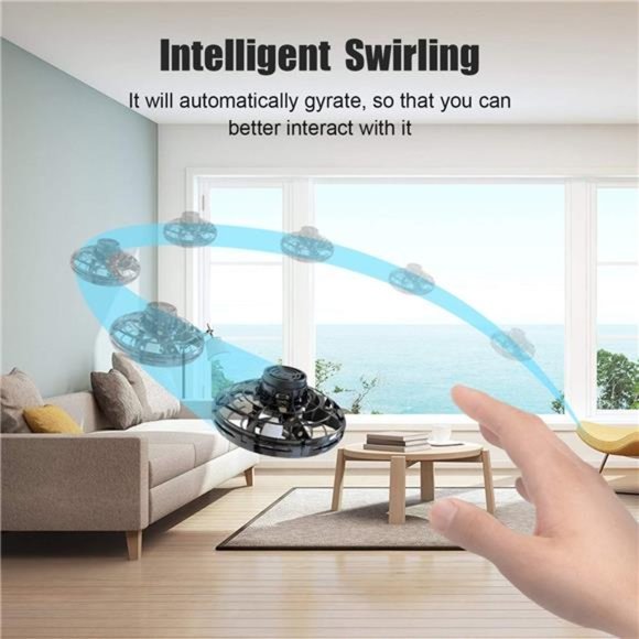 Kids Toys, Hand Operated Mini Drones,UFO Magic Flying Orb with Lights,Hover - Picture 4 of 7